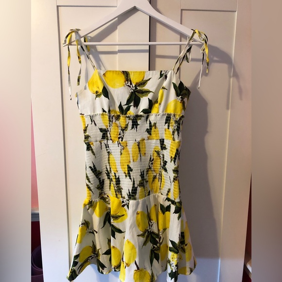 English Factory Drops of Sunshine Lemon Print Dress - Picture 10 of 12